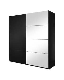 Шкаф-купе в стиле «Прованс» 2D «Beta» 22W016 typ 56 57 58 Черный/Зеркало