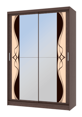 Шкаф-купе гардеробный «Кремона» 1.5 венге